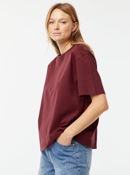 T-shirt oversize a girocollo - Kiabi T-shirt oversize a girocollo - Kiabi