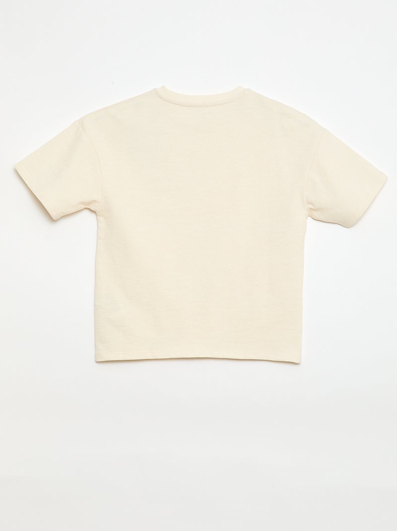 T-shirt oversize à manches courtes Gris - Kiabi