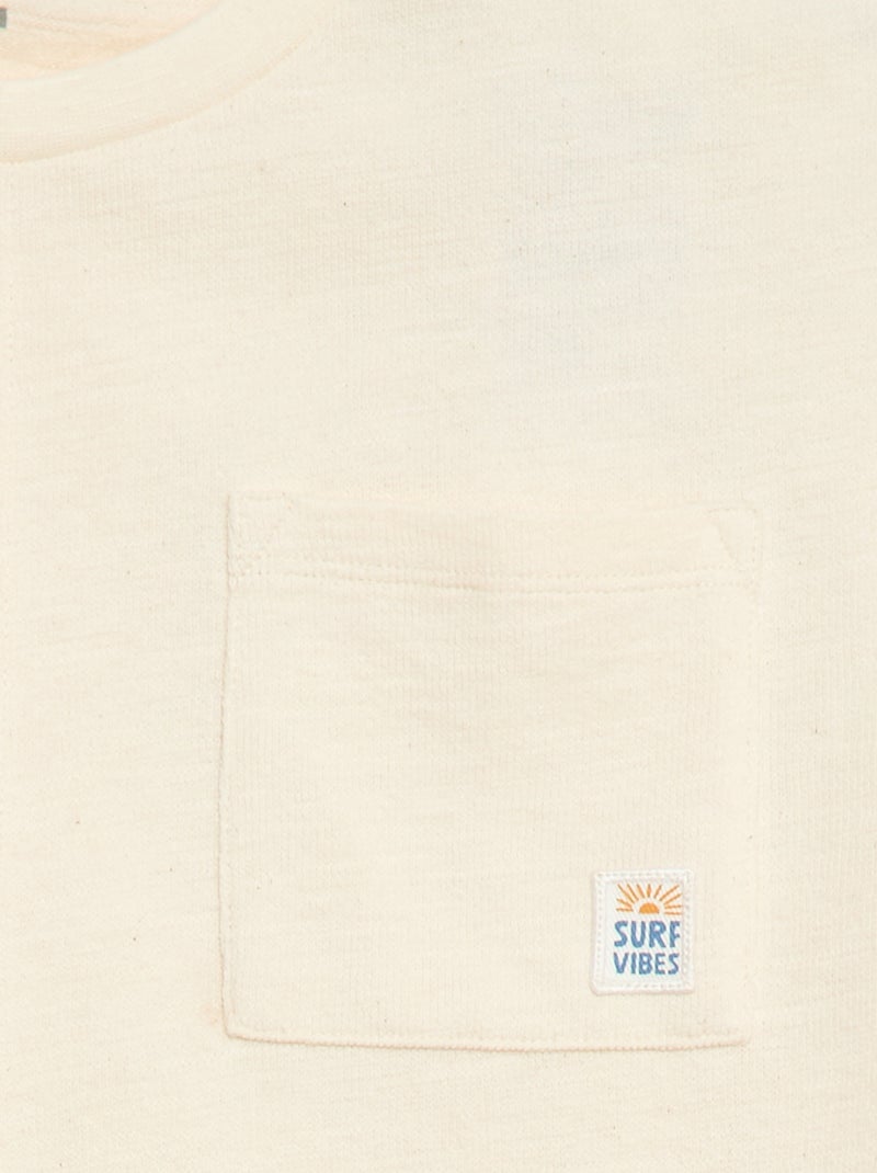 T-shirt oversize à manches courtes Gris - Kiabi