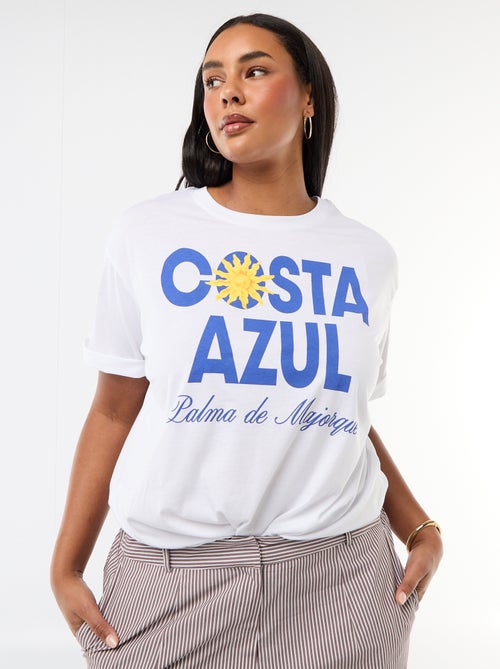 T-shirt oversize a maniche corte - Kiabi