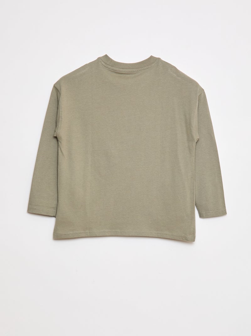 T-shirt oversize a tinta unita Verde - Kiabi