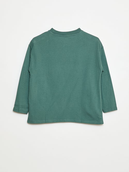 T-shirt oversize a tinta unita - Kiabi