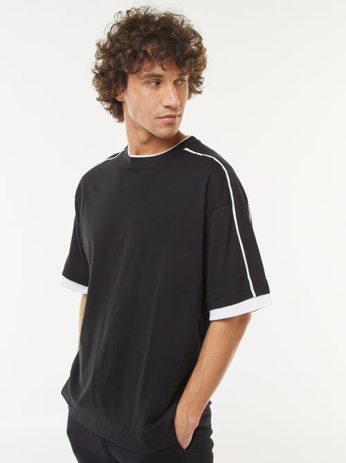 T-shirt oversize avec ligne - Kiabi