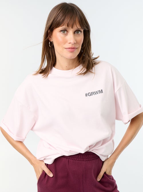 T-shirt oversize avec print au dos - Kiabi