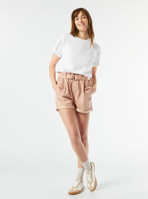 T-shirt oversize con scollo rotondo - Kiabi T-shirt oversize con scollo rotondo - Kiabi