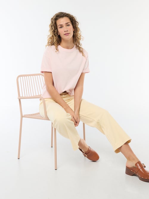T-shirt oversize con scollo rotondo - Kiabi T-shirt oversize con scollo rotondo - Kiabi