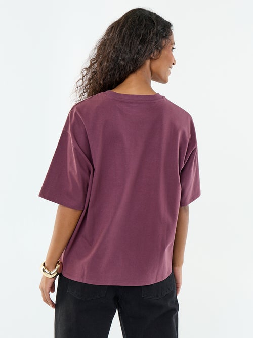 T-shirt oversize con scollo rotondo - Kiabi T-shirt oversize con scollo rotondo - Kiabi