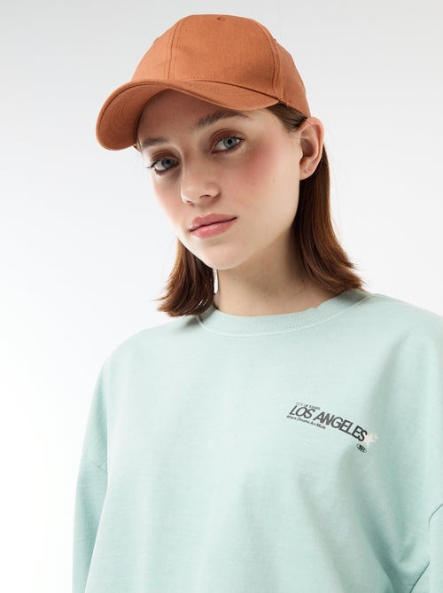 T-shirt oversize con scritta - Kiabi