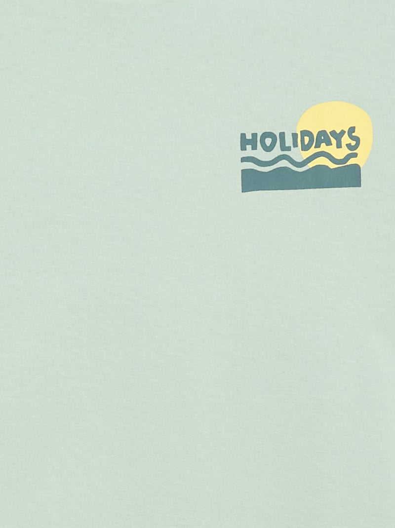 T-shirt oversize imprimé Vert - Kiabi