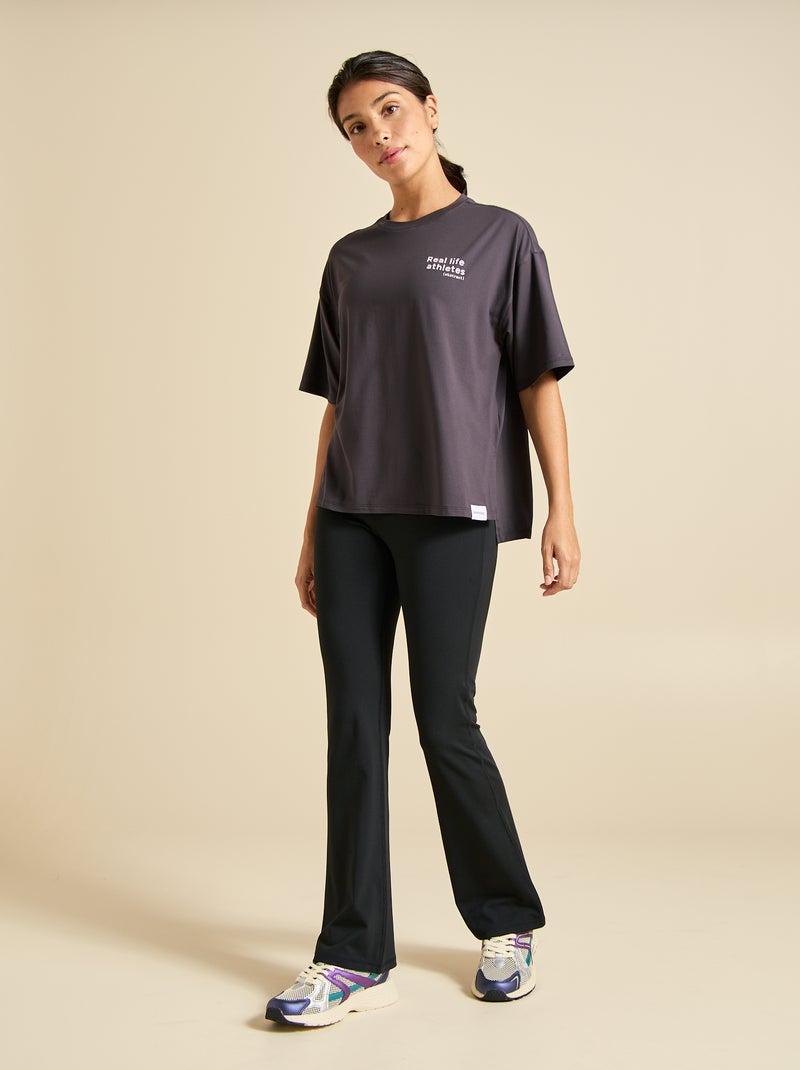 T-shirt oversize multi-sport - (ekstract) Noir - Kiabi