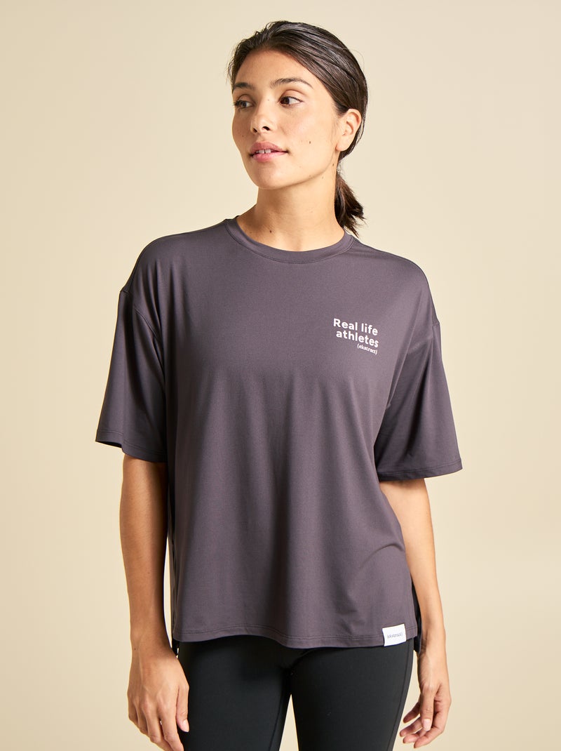 T-shirt oversize multi-sport - (ekstract) Noir - Kiabi