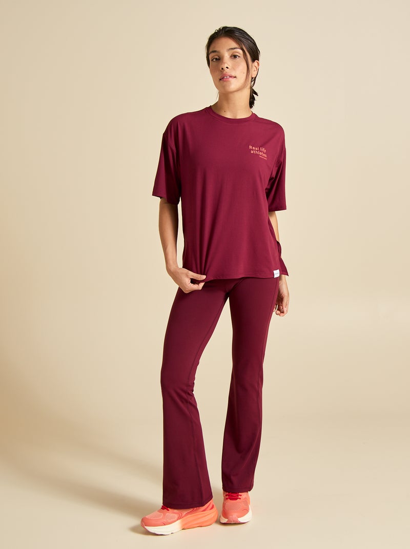 T-shirt oversize multi-sport - (ekstract) Rouge - Kiabi