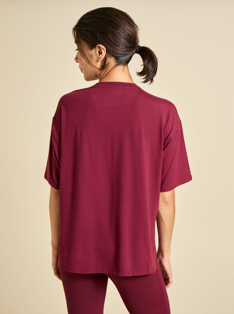 T-shirt oversize multi-sport - (ekstract) Rouge - Kiabi