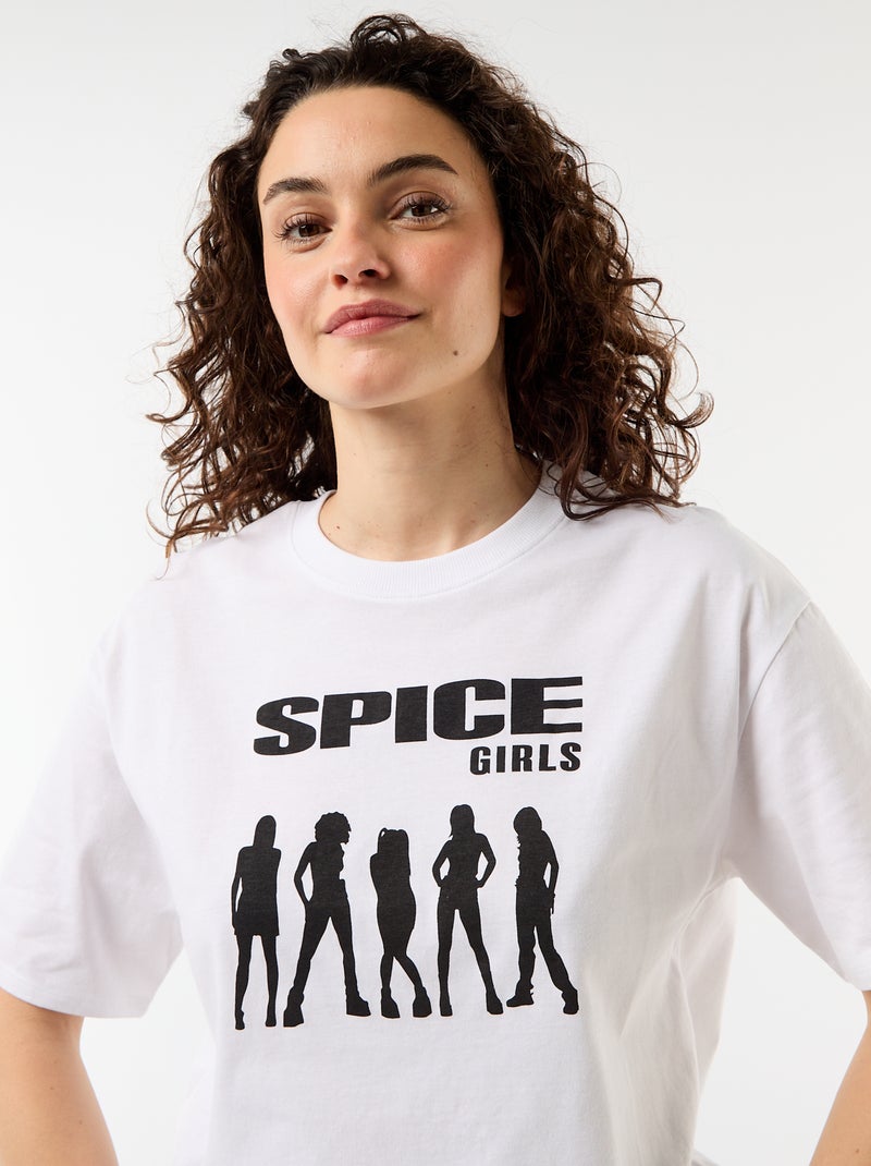 T-shirt oversize Spice Girls à manches courtes Blanc - Kiabi