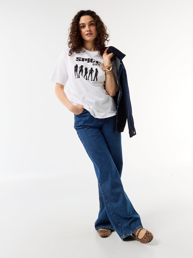 T-shirt oversize Spice Girls a maniche corte Bianco - Kiabi
