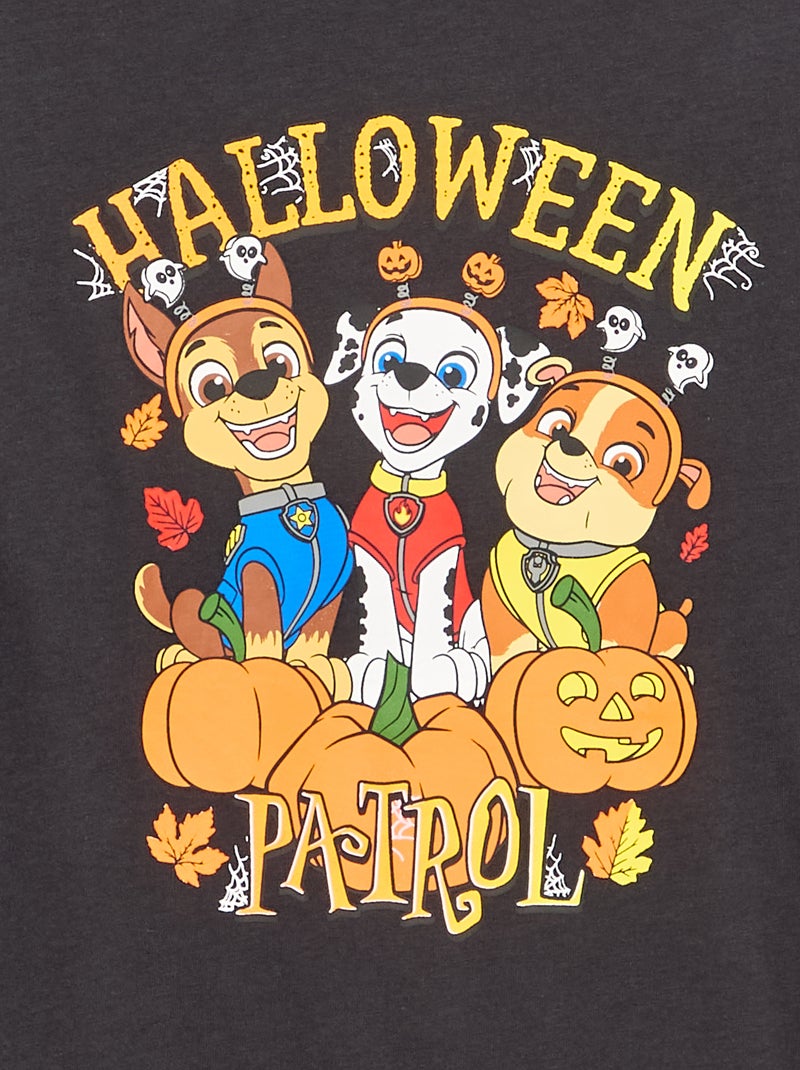 T-shirt 'Pat' Patrouille' Halloween Noir - Kiabi