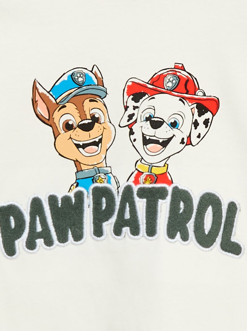 T-shirt 'Paw Patrol' stampata in cotone Bianco - Kiabi