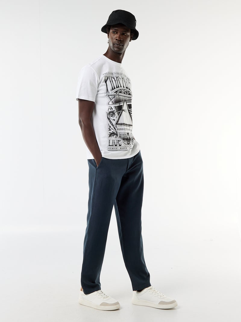 T-shirt 'Pink Floyd' à manches courtes Blanc - Kiabi