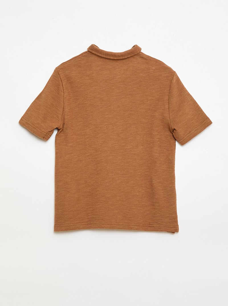 T-shirt polo Beige - Kiabi