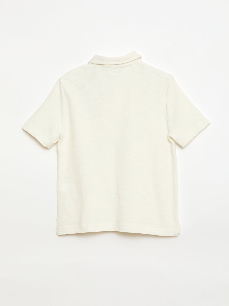T-shirt polo Bianco - Kiabi
