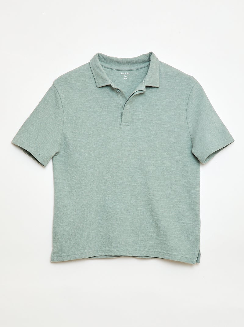 T-shirt polo Bleu vert - Kiabi