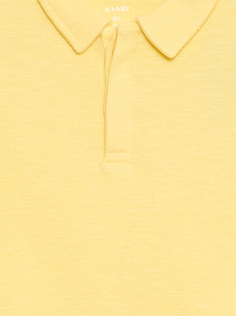 T-shirt polo Jaune - Kiabi