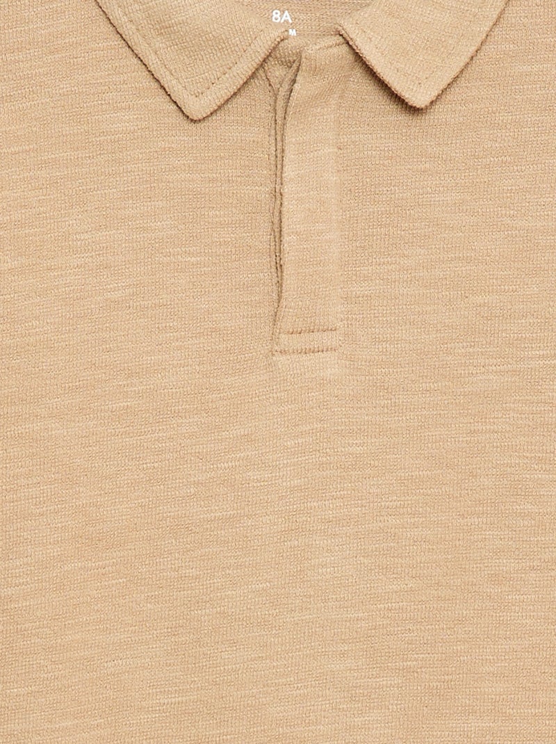 T-shirt polo Marron - Kiabi