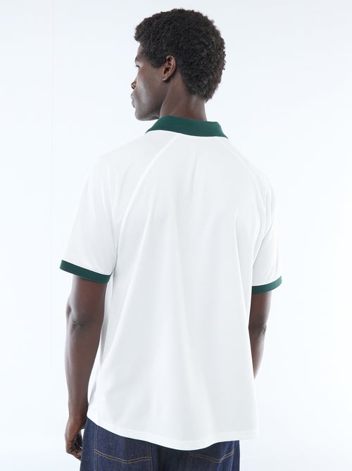 T-shirt polo stampato con messaggio - Kiabi