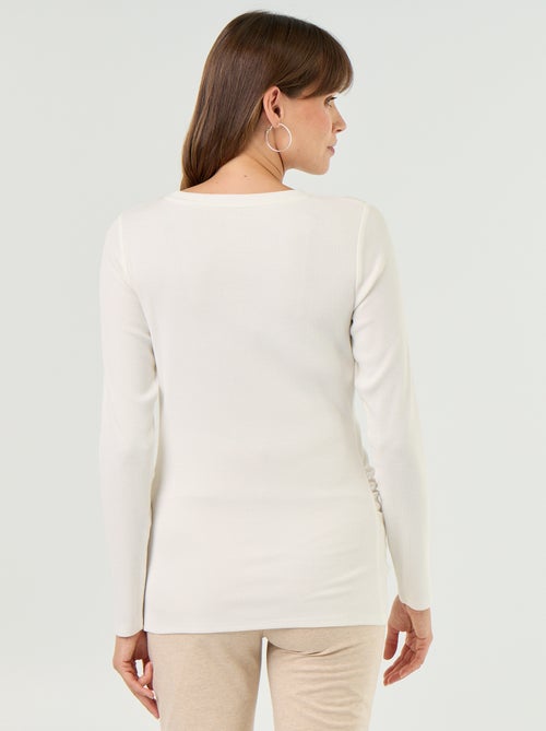 T-shirt premaman a costine - Kiabi T-shirt premaman a costine - Kiabi
