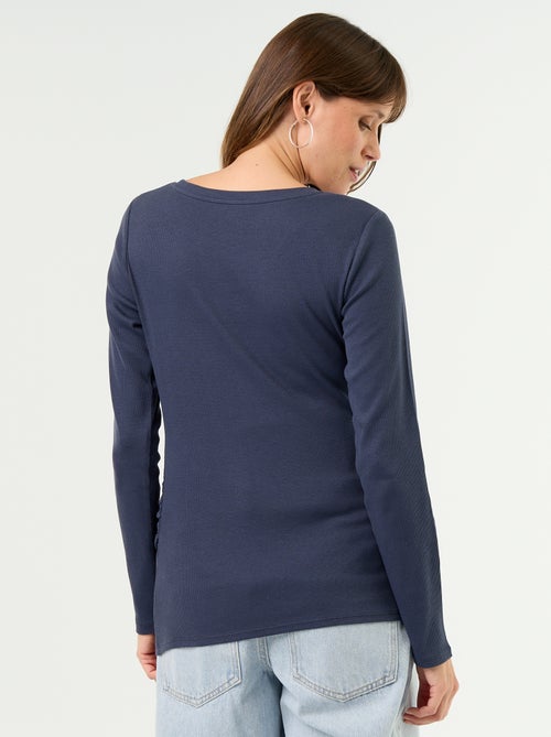 T-shirt premaman a costine - Kiabi T-shirt premaman a costine - Kiabi