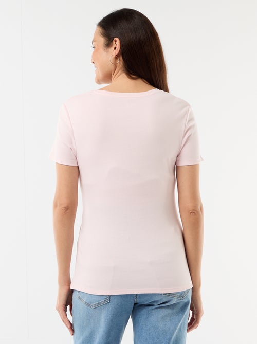 T-shirt premaman con scollo rotondo drappeggiato - Kiabi T-shirt premaman con scollo rotondo drappeggiato - Kiabi