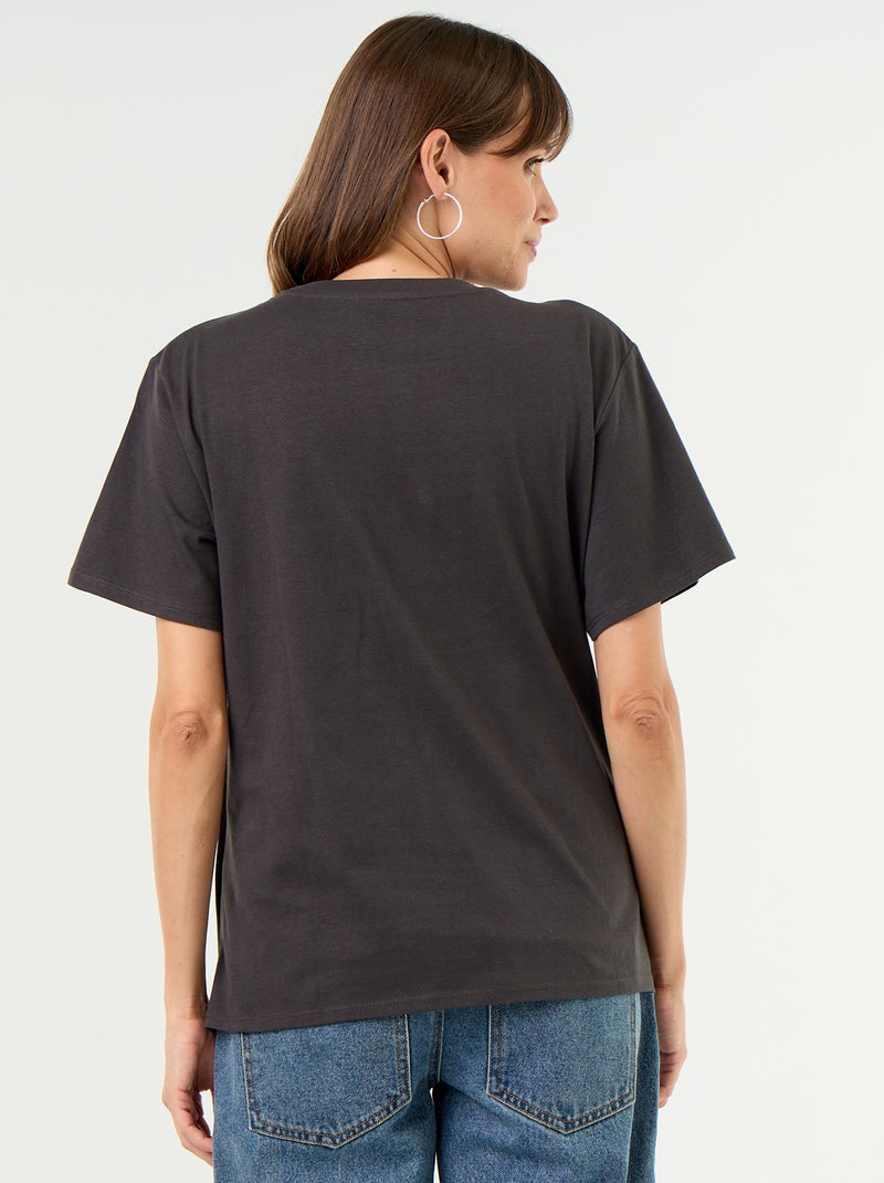 T-shirt premaman stampata Grigio - Kiabi