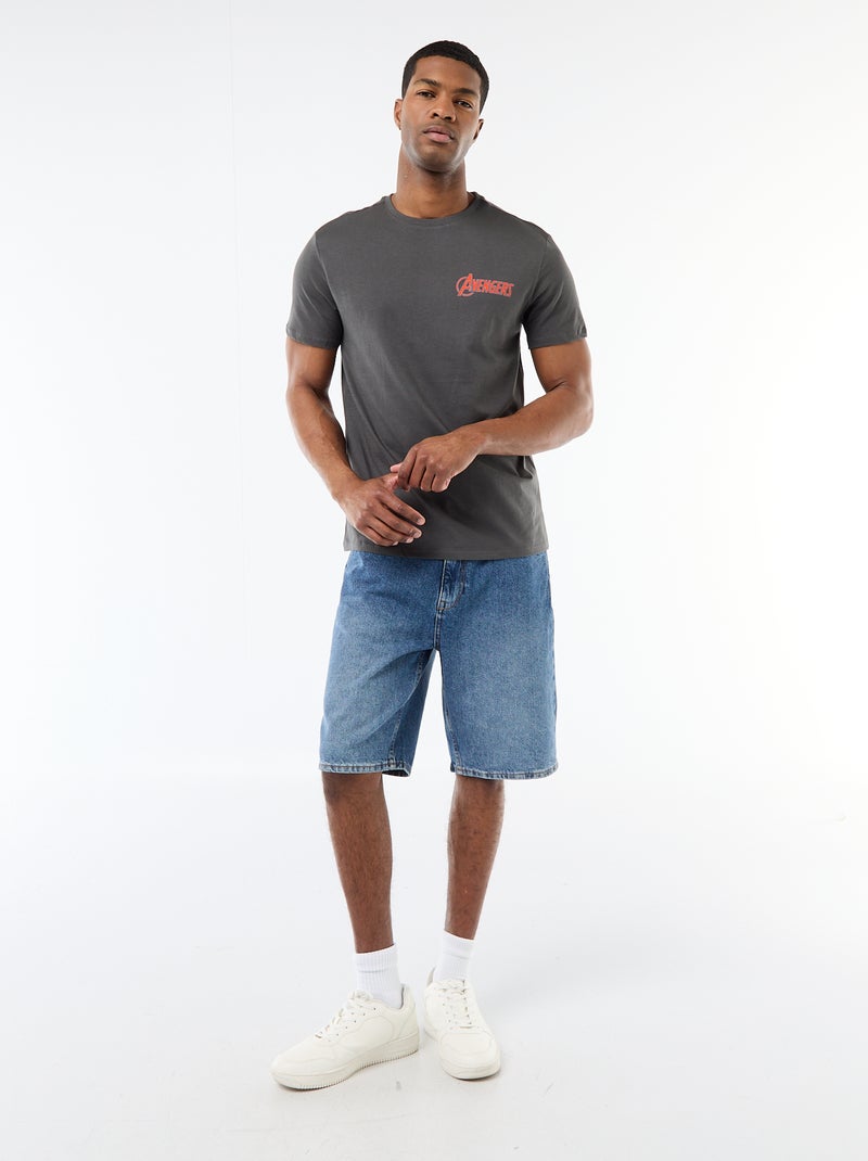 T-shirt regular 'Avengers' Noir - Kiabi