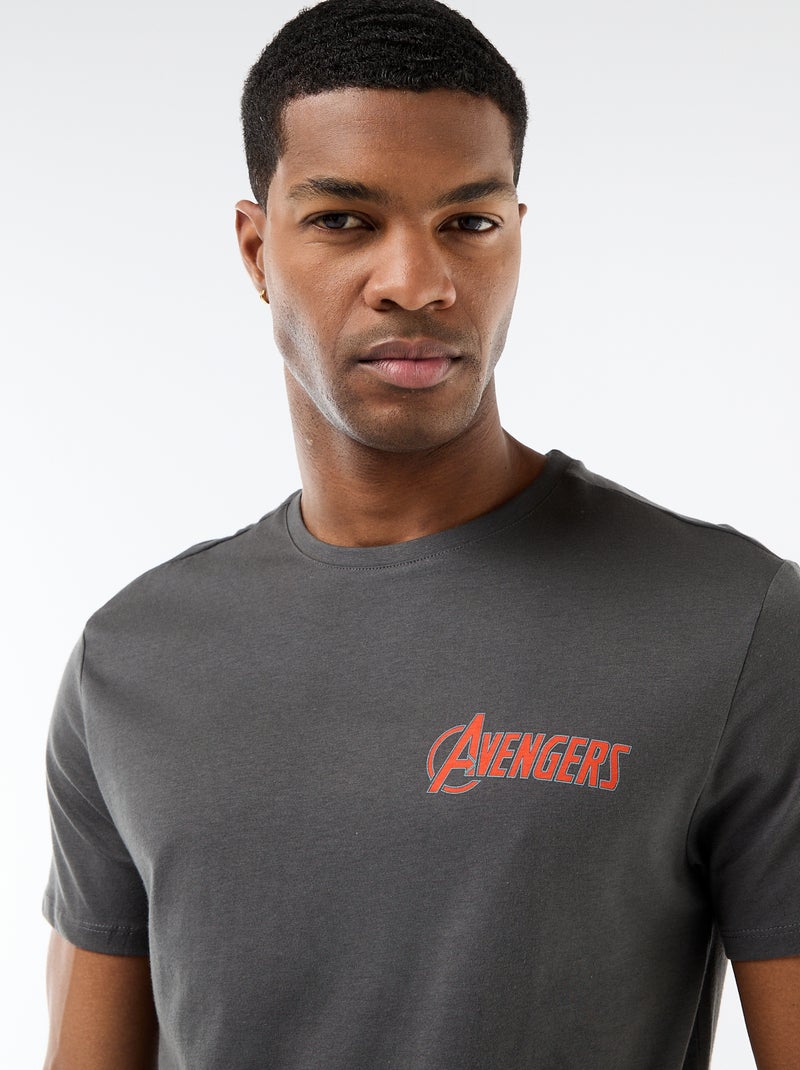 T-shirt regular 'Avengers' Noir - Kiabi