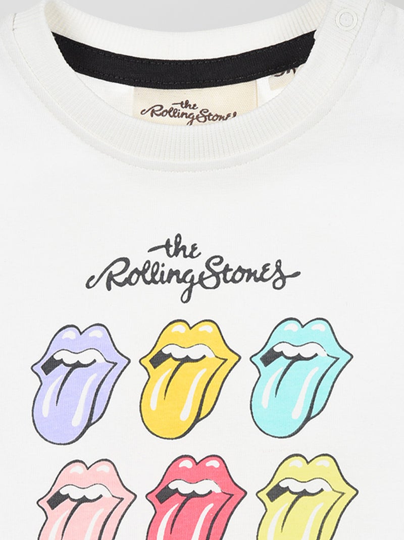 T-shirt 'Rolling Stones' BLANC - Kiabi