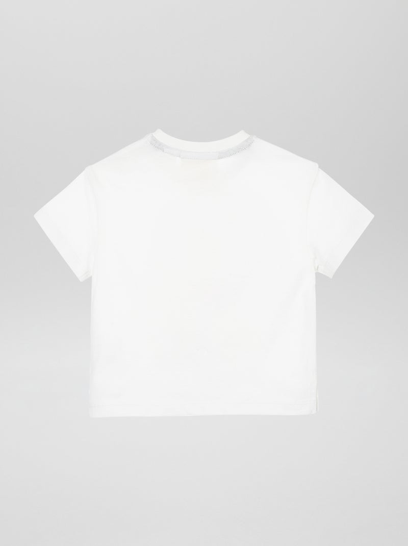 T-shirt 'Rolling Stones' BLANC - Kiabi