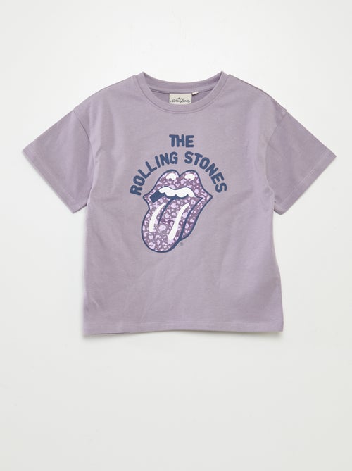 T-shirt 'Rolling Stones' manches courtes - Kiabi