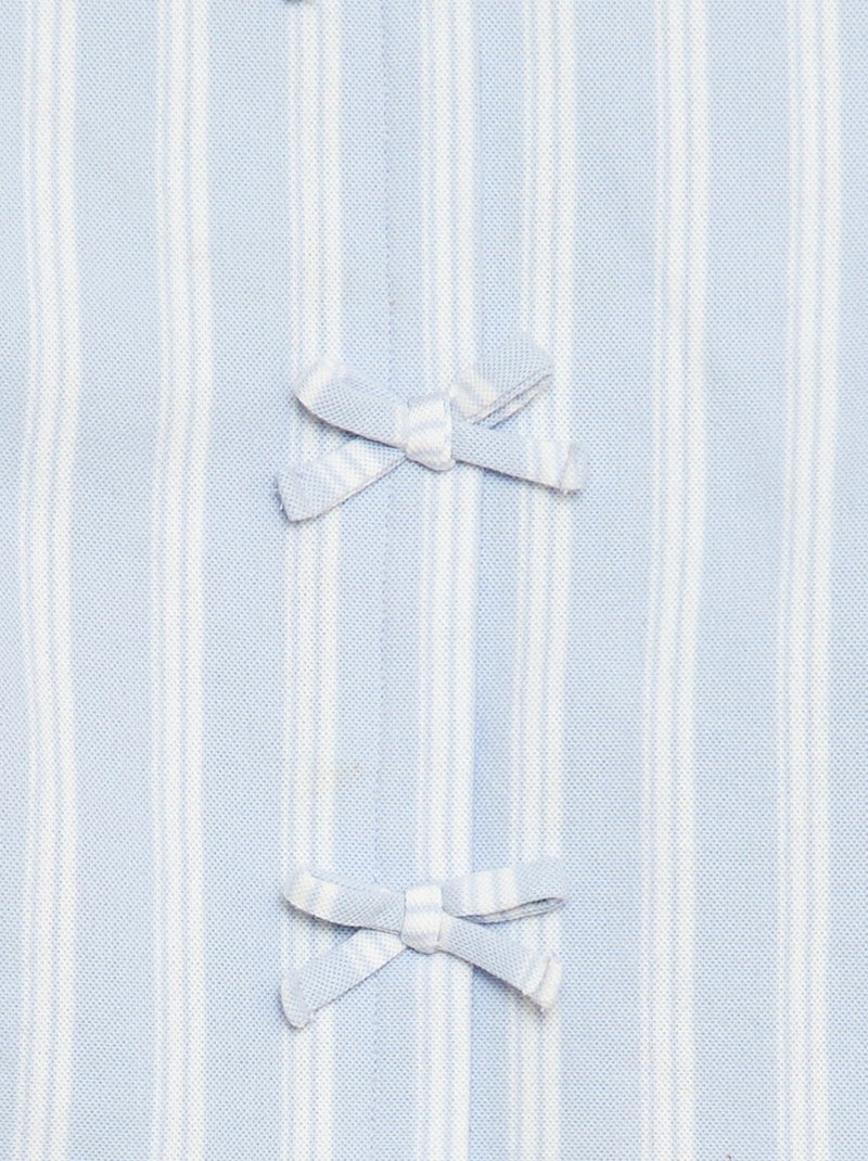 T-shirt sans manche avec noeuds fantaisies - collection facile à enfiler Bleu - Kiabi