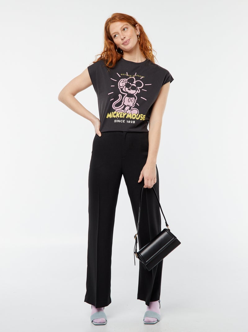 T-shirt sans manches 'Disney' NOIR - Kiabi