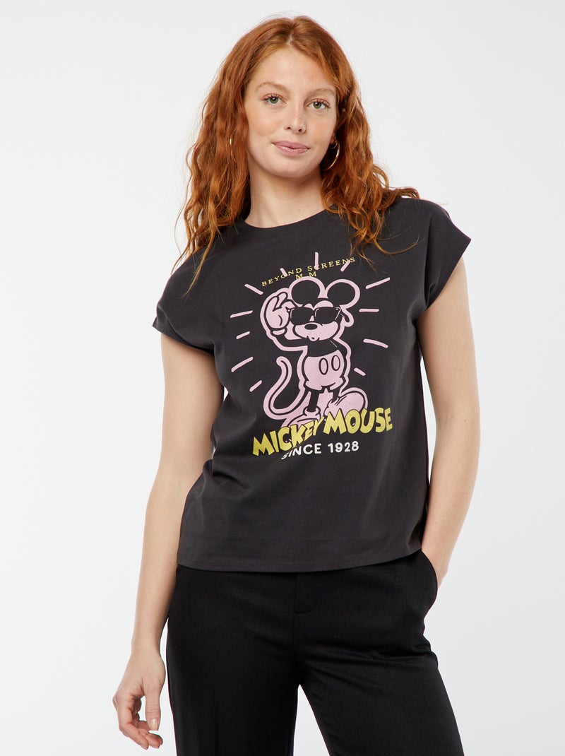 T-shirt sans manches 'Disney' NOIR - Kiabi