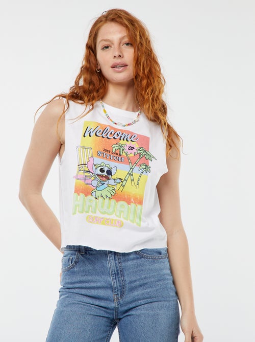 T-shirt sans manches 'Stitch' 'Disney' - Kiabi