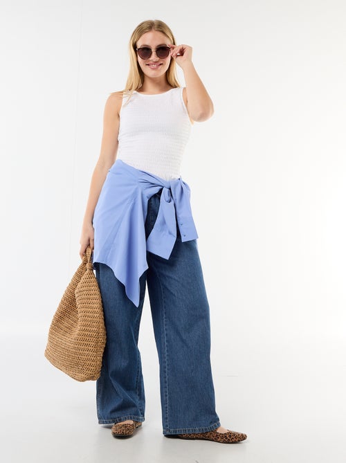 T-shirt sans manches stretch - Kiabi