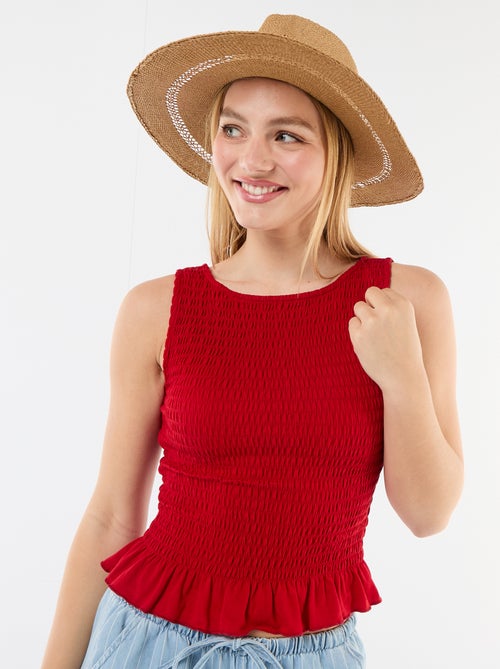 T-shirt sans manches stretch - Kiabi