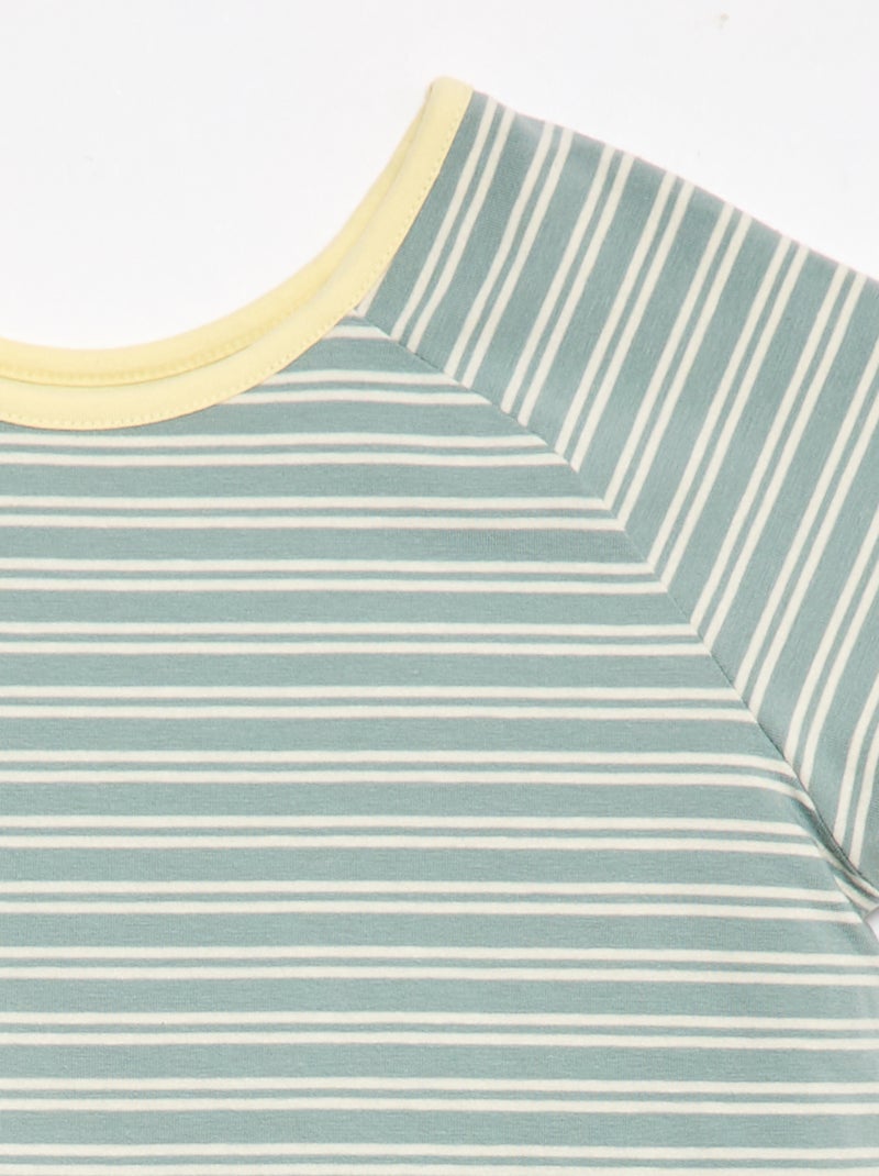 T-shirt sans sens & réversible à manches courtes Kaki - Kiabi