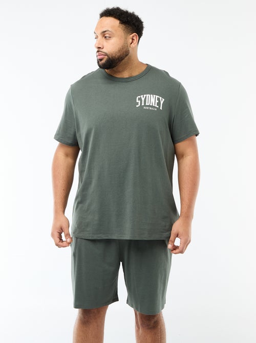 T-shirt & Shorts Pyjama Set - 2 pieces - Kiabi