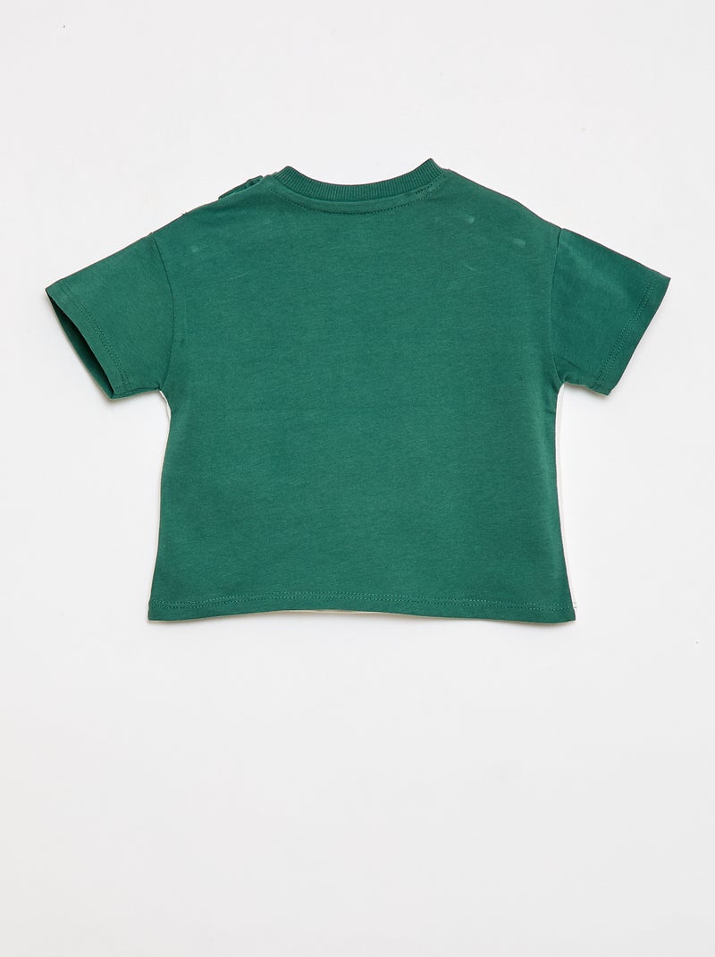 T-shirt 'Simba' avec poche poitrine 'Disney' Vert - Kiabi