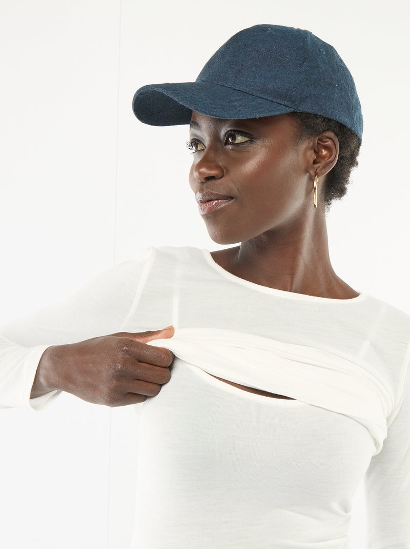 T-shirt smanicato 2-in-1 Bianco - Kiabi