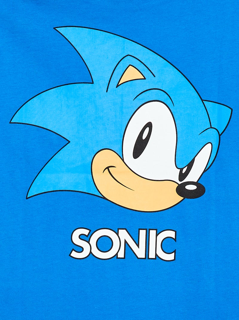T-shirt 'Sonic' à manches courtes Bleu - Kiabi