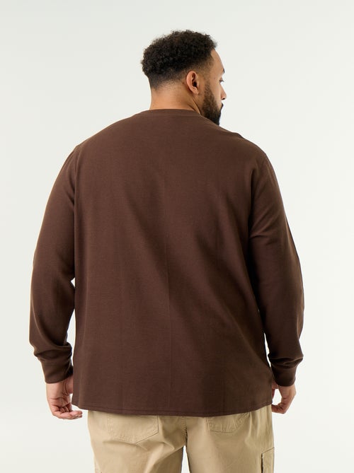 T-shirt spesso a girocollo e a maniche lunghe - Kiabi