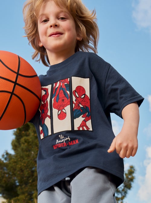 T-shirt 'Spider-Man' 'Marvel' manches courtes - Kiabi